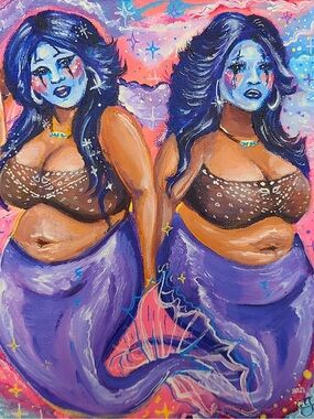 Smile Now, Cry Later mermaid art